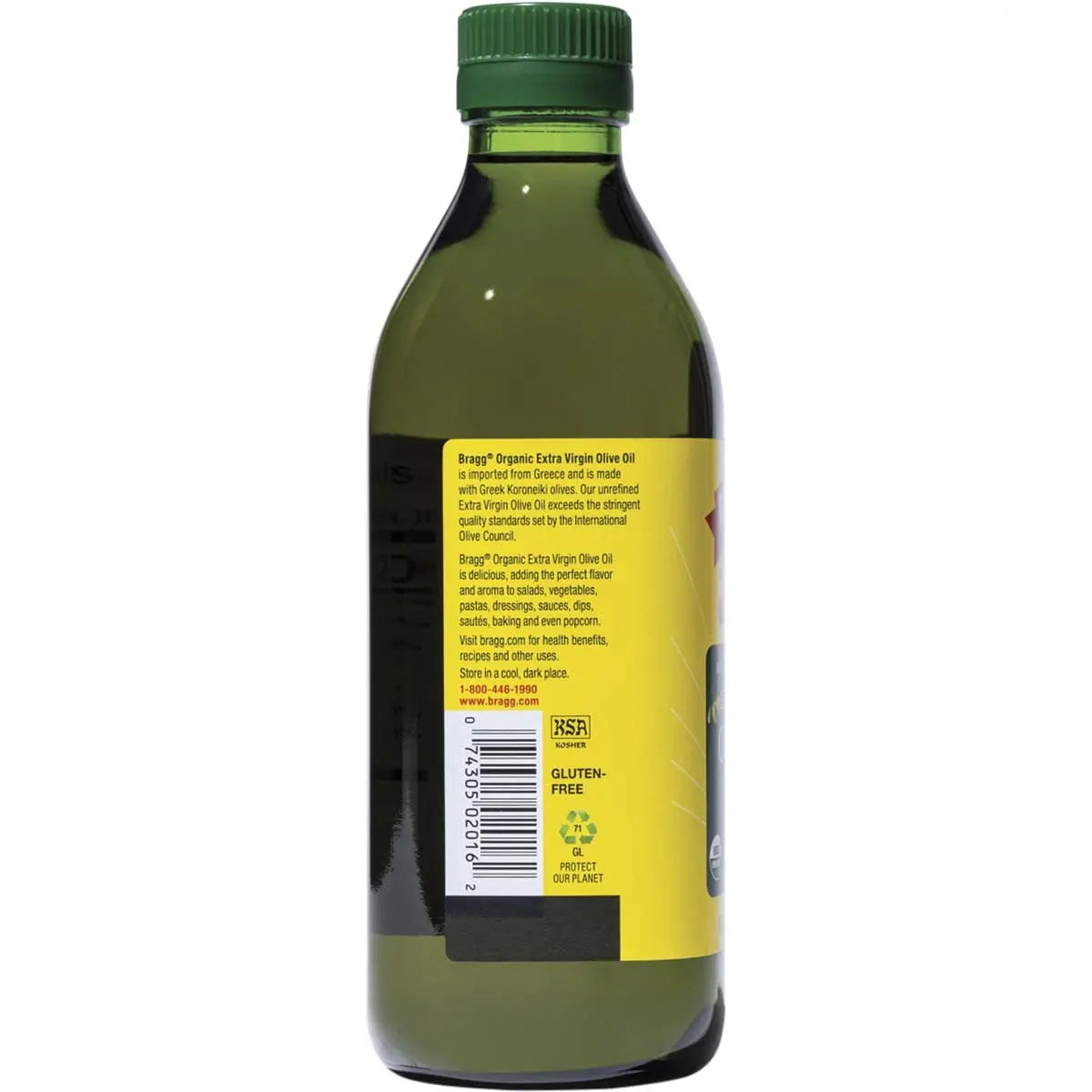Bragg Olive Oil (Extra Virgin) Unrefined & Unfiltered 473ml BRAGG