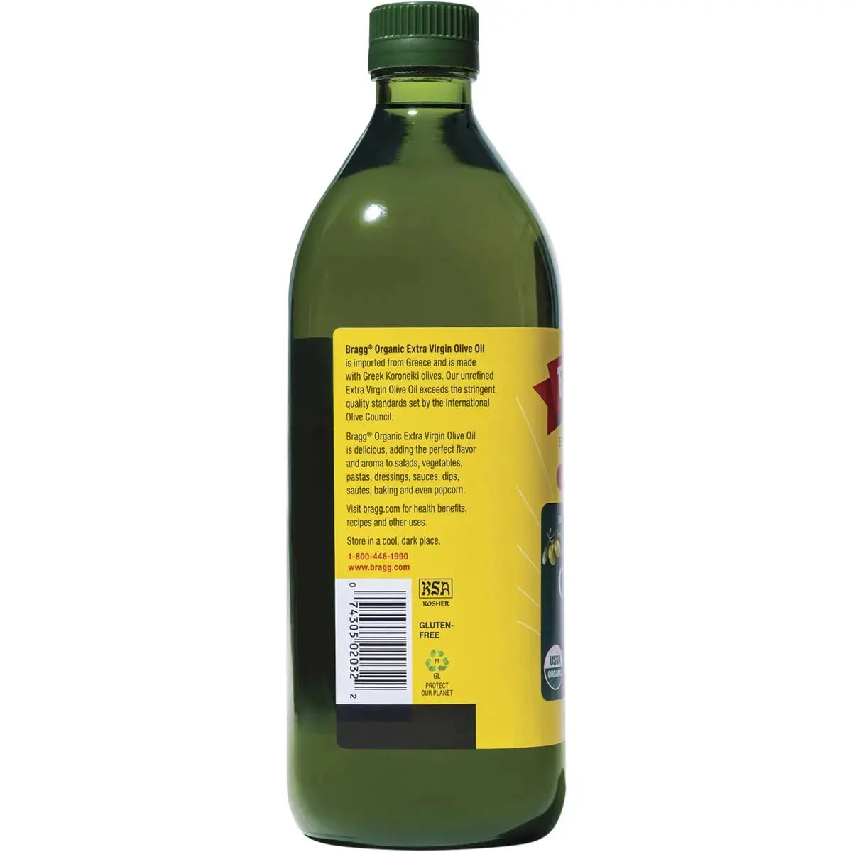 Bragg Olive Oil (Extra Virgin) Unrefined & Unfiltered 946ml BRAGG