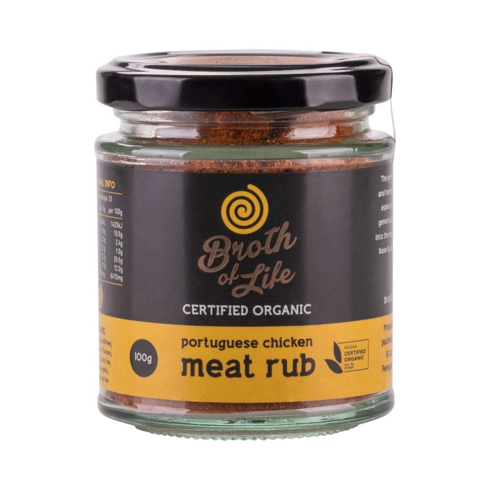 Broth Of Life Organic Meat Rub Portuguese Chicken 100G - Cutprice Online