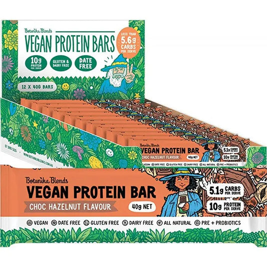 Botanika Blends Vegan Protein Bars Choc Hazelnut 40g 12 Pack BOTANIKA BLENDS