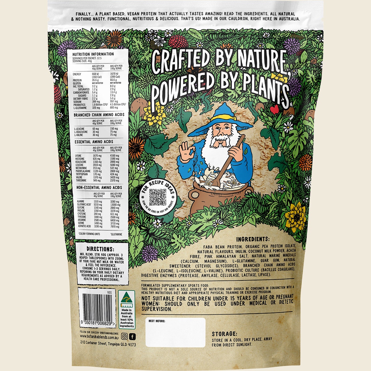 Botanika Blends Plant Protein Salted Vanilla Frappe 500g