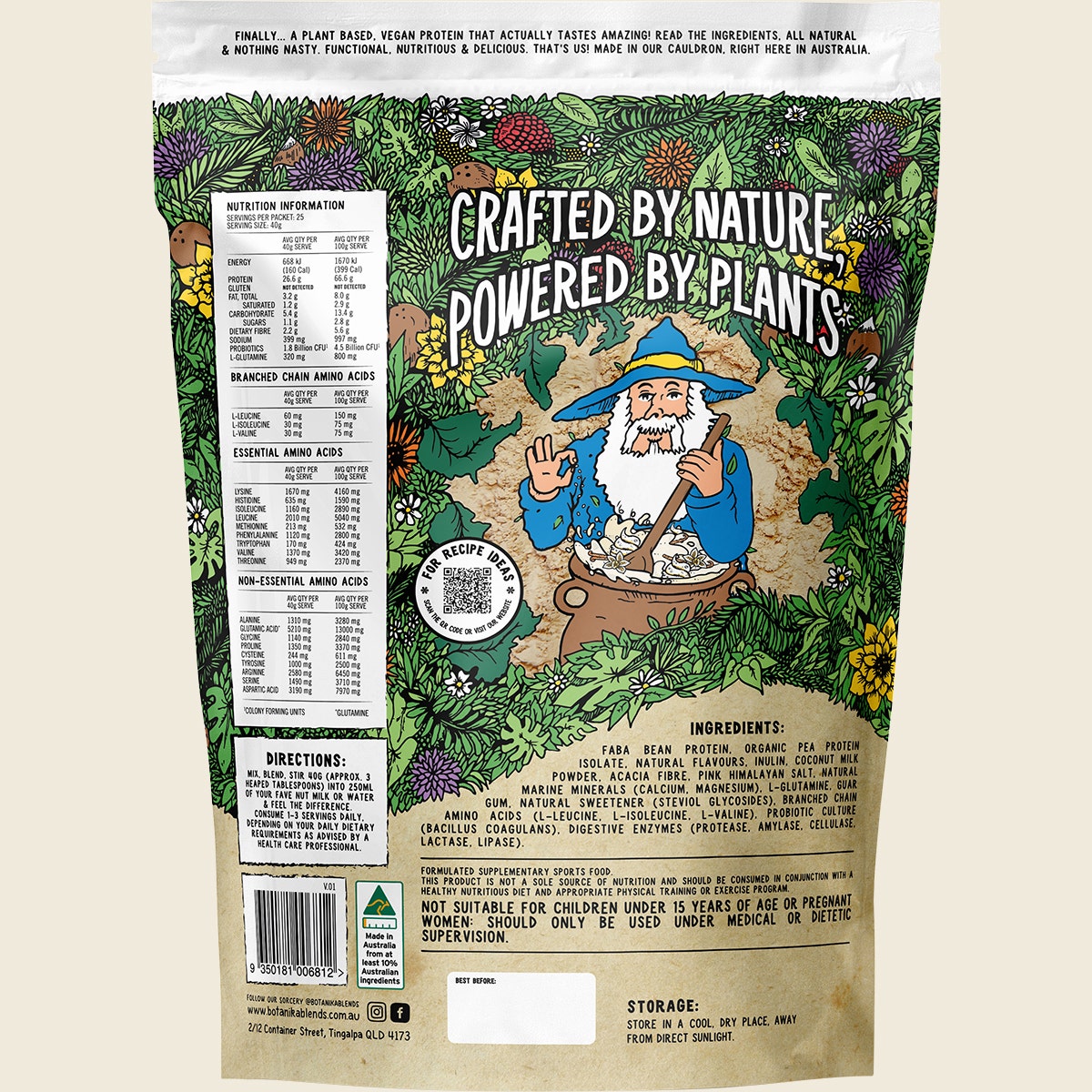 Botanika Blends Plant Protein Salted Vanilla Frappe 1kg