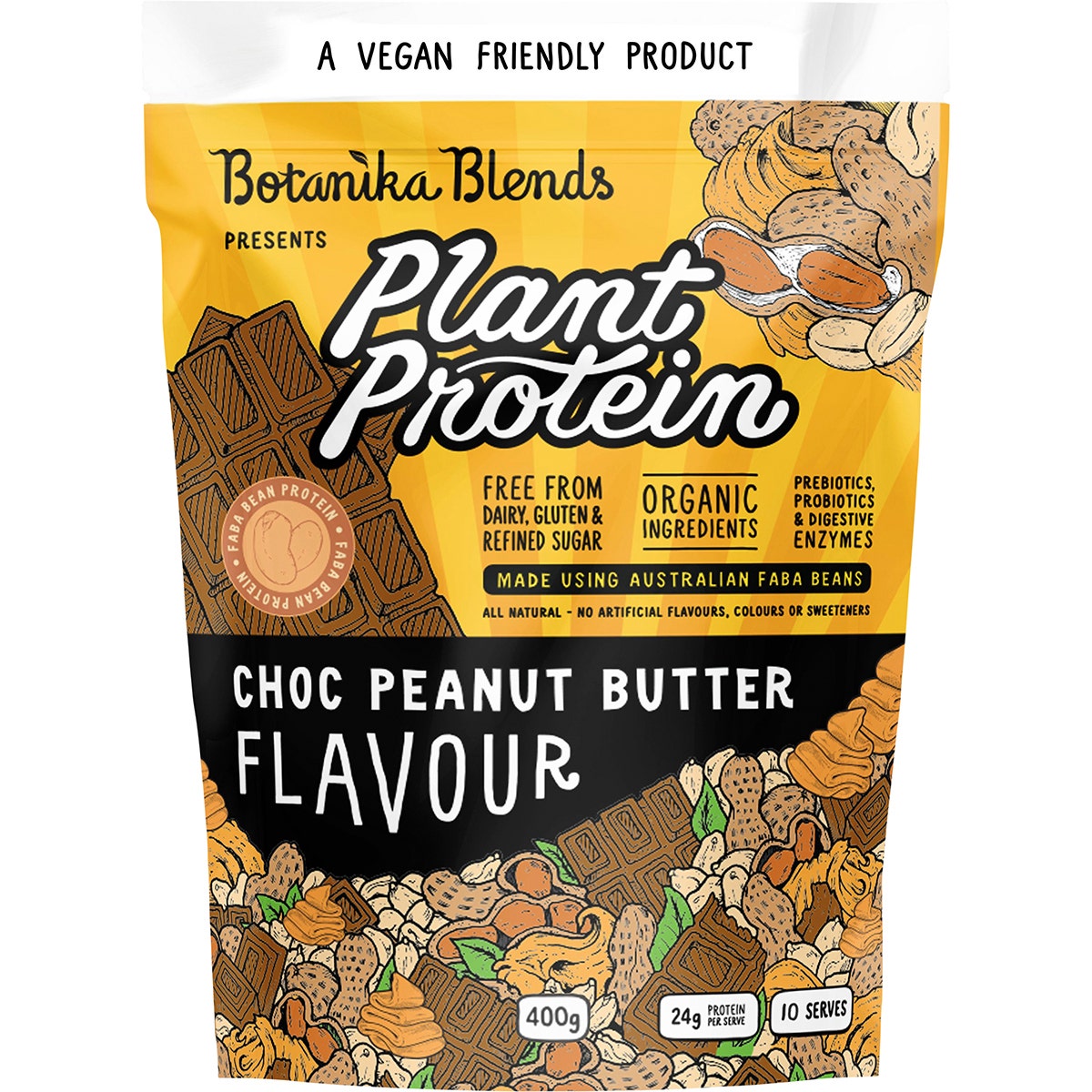 Botanika Blends Plant Protein Choc Peanut Butter 400g - Cutprice Online