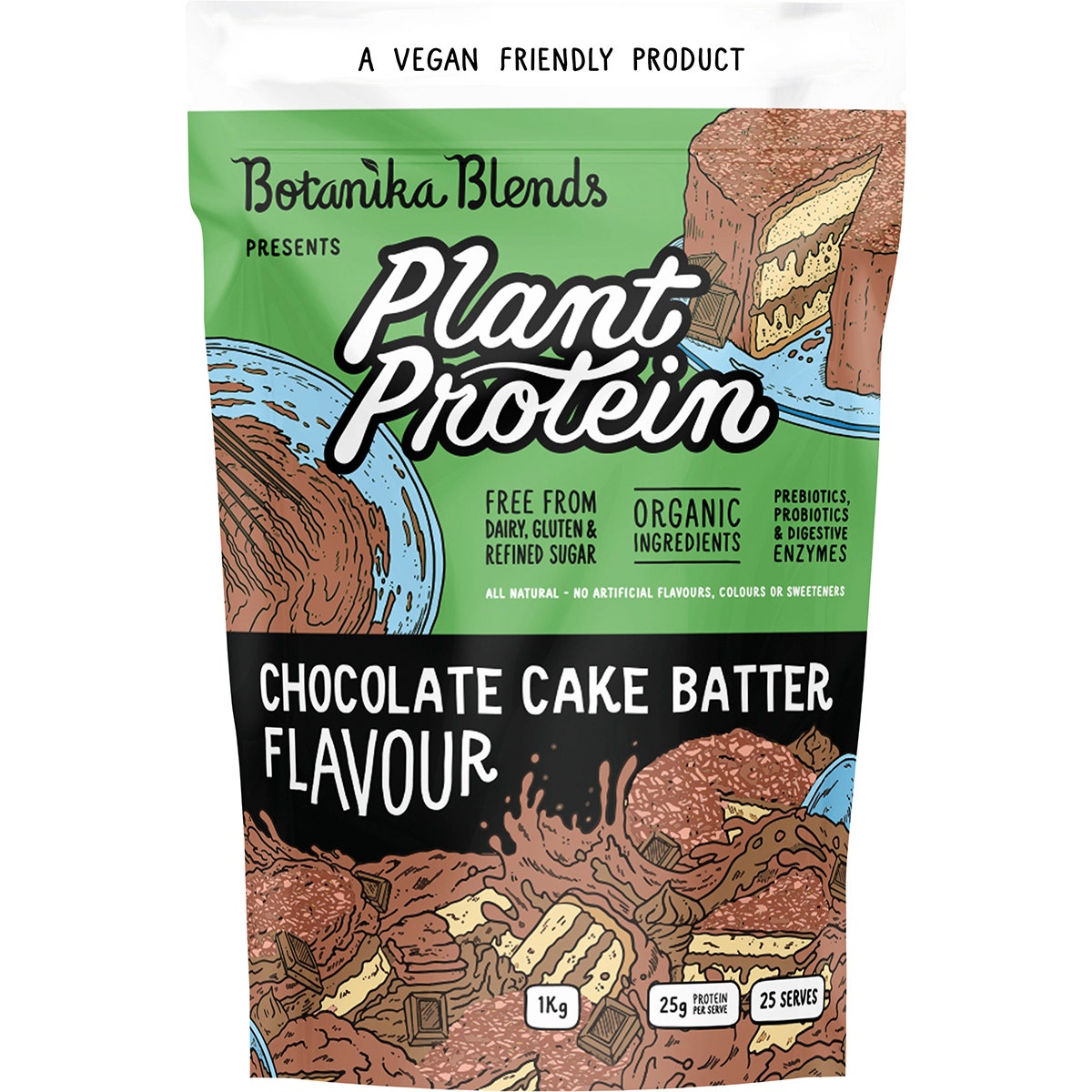 Botanika Blends Plant Protein Chocolate Cake Batter 1kg - Cutprice Online