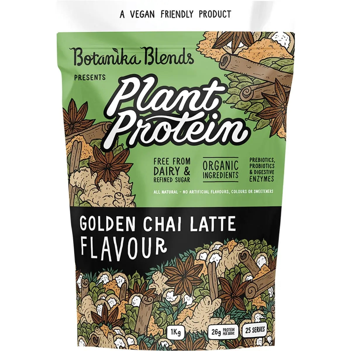 Botanika Blends Plant Protein Golden Chai Latte 1kg BOTANIKA BLENDS