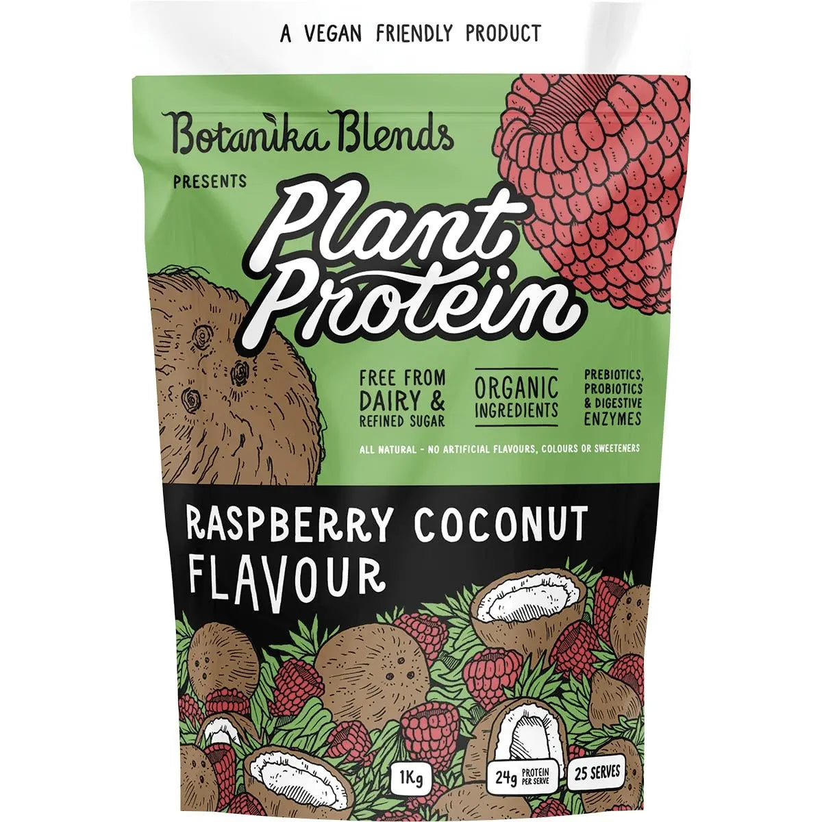 Botanika Blends Plant Protein Raspberry Coconut 1kg BOTANIKA BLENDS