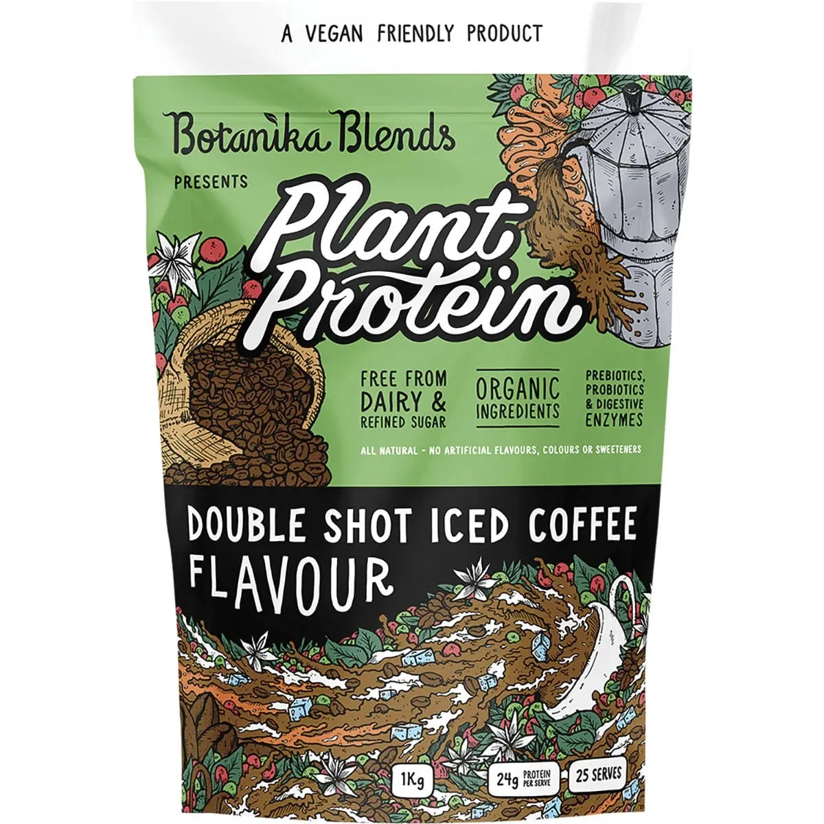 Botanika Blends Plant Protein Double Shot Iced Coffee 1kg BOTANIKA BLENDS