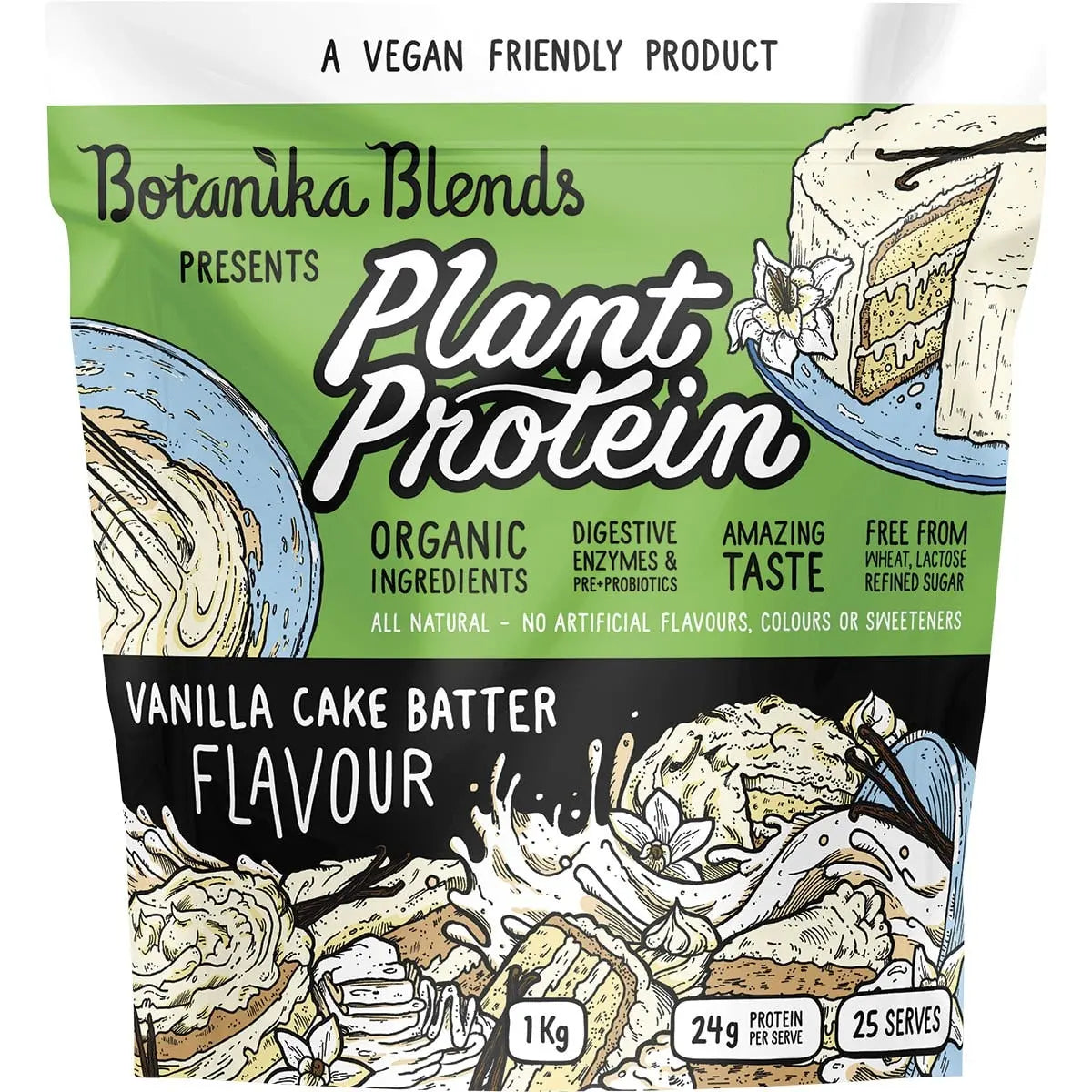 Botanika Blends Plant Protein Vanilla Cake Batter 1kg BOTANIKA BLENDS