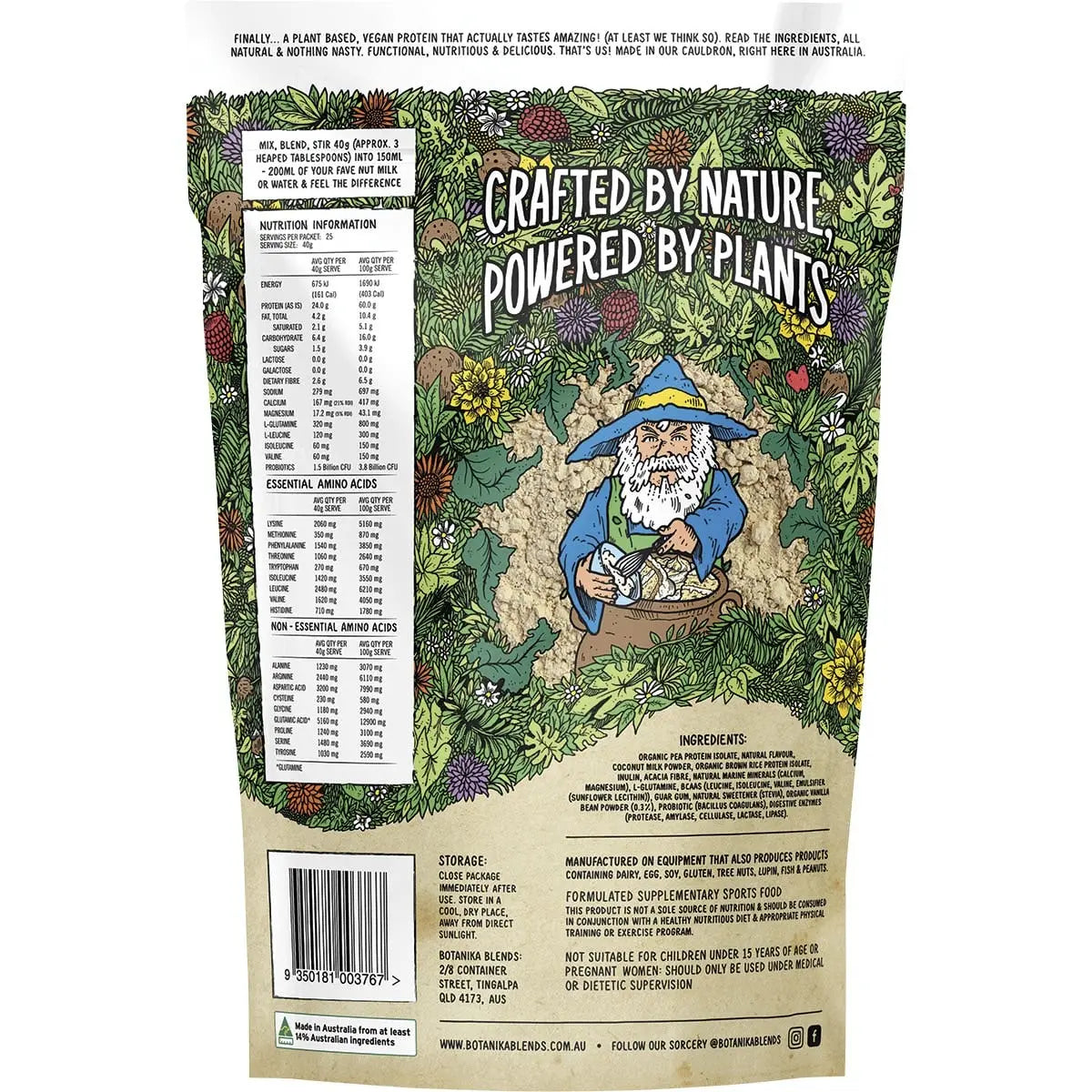 Botanika Blends Plant Protein Vanilla Cake Batter 1kg BOTANIKA BLENDS