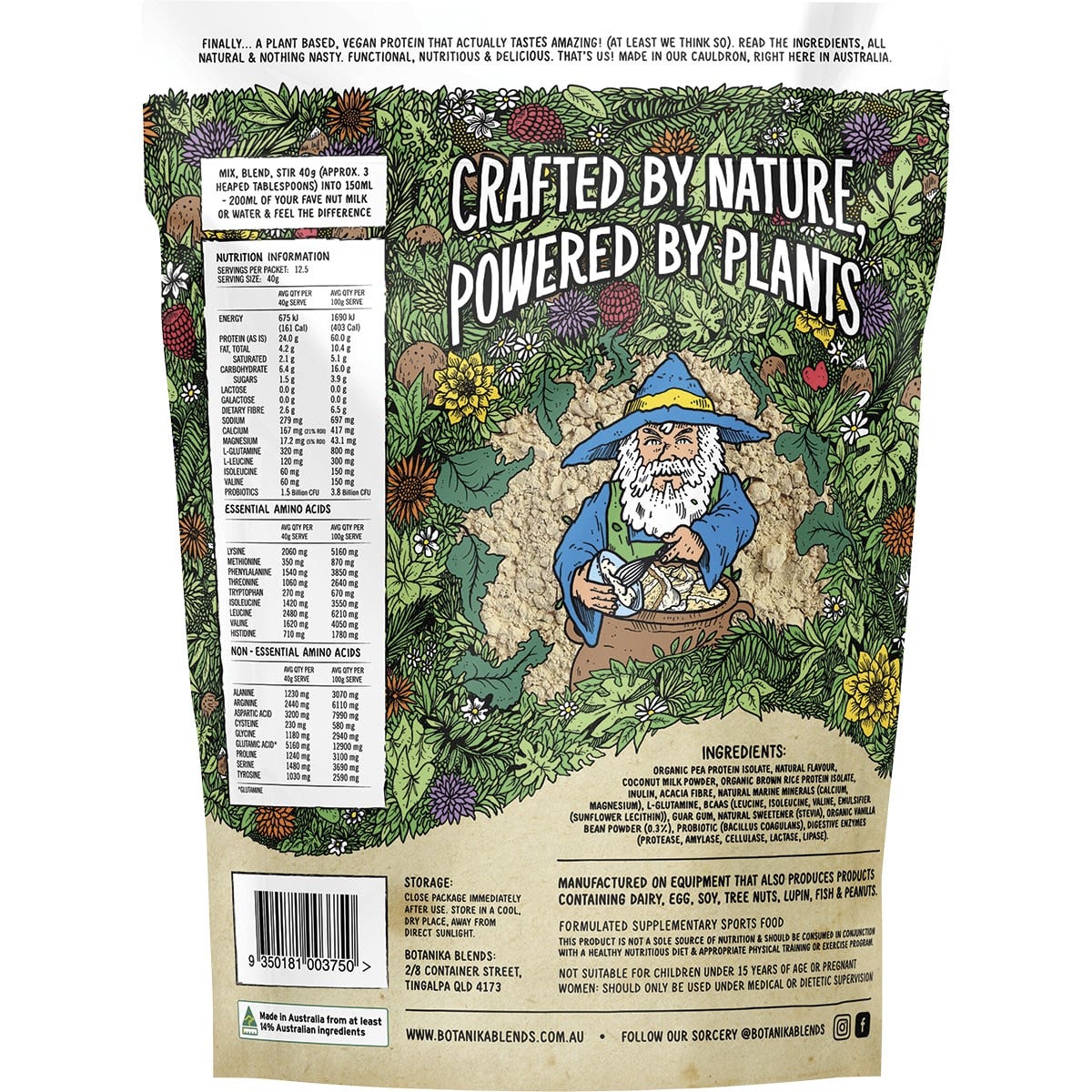 Botanika Blends Plant Protein Vanilla Cake Batter 500g BOTANIKA BLENDS