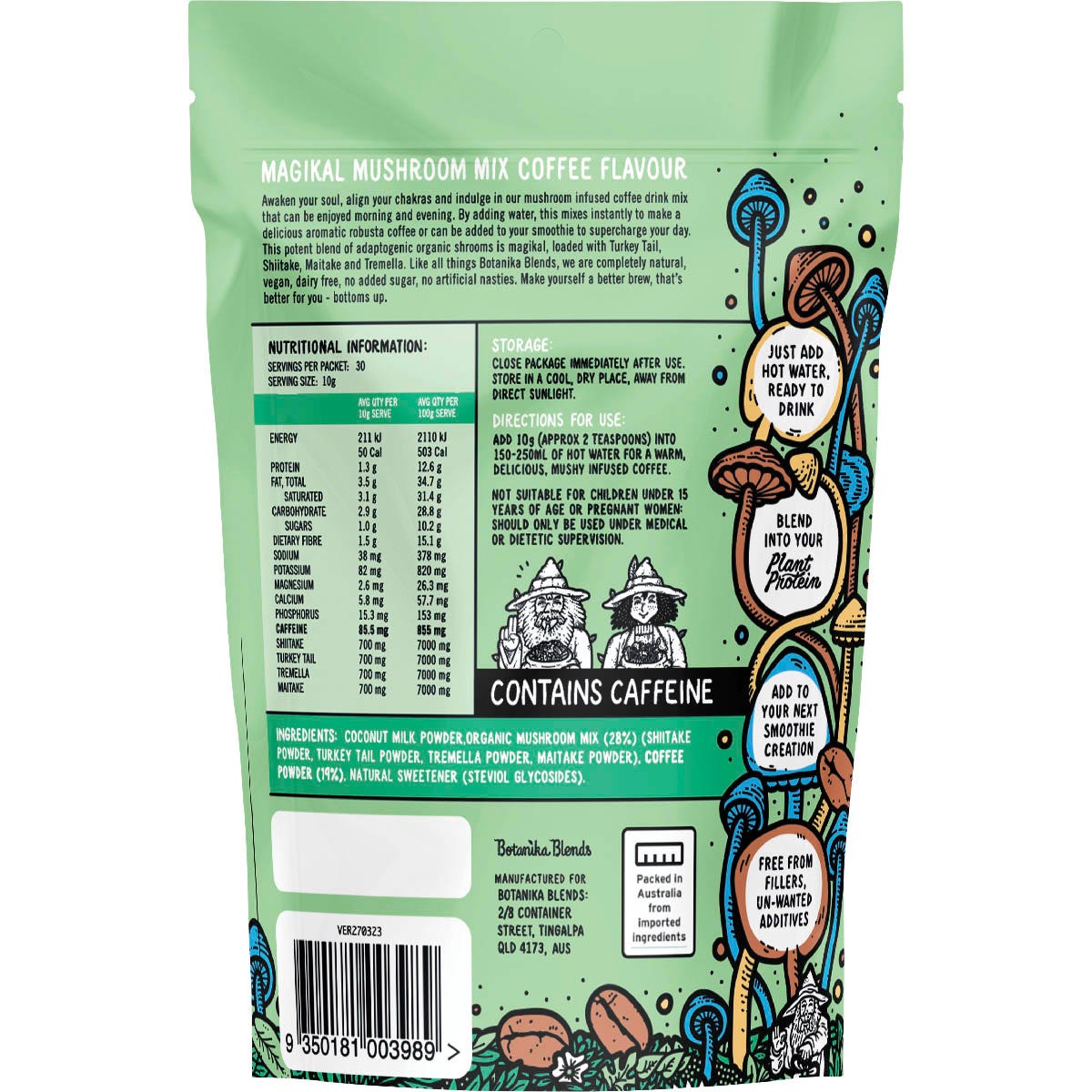 Botanika Blends Magikal Mushroom Mix Coffee 300g BOTANIKA BLENDS