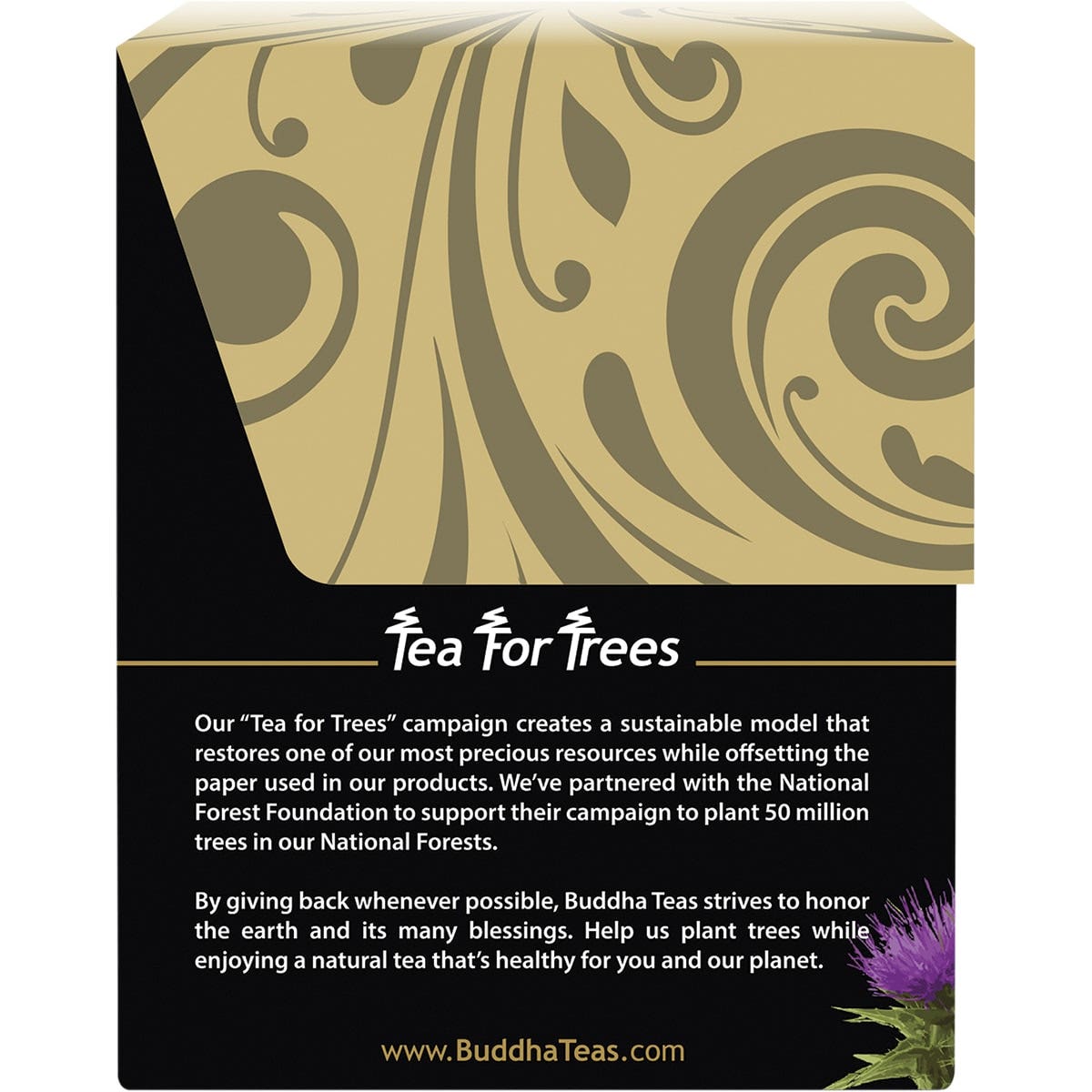 Buddha Teas Organic Herbal Tea Bags Milk Thistle Tea 18 BUDDHA TEAS