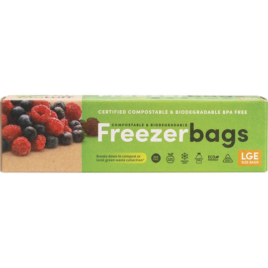 Biotuff Compostable Freezer Bags Large Bags - 6 Litres x 20 BIOTUFF