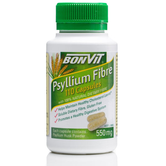 Bonvit Psyllium Fibre Capsules 550mg 110c - Cutprice Online