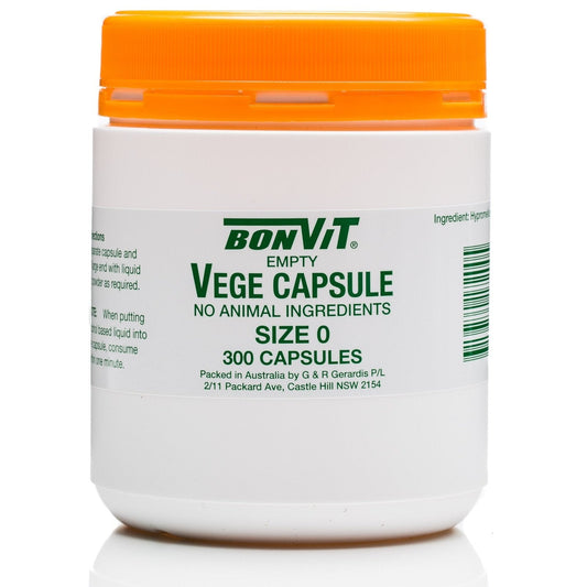 Bonvit Vege Capsules 0 Size 300c - Cutprice Online