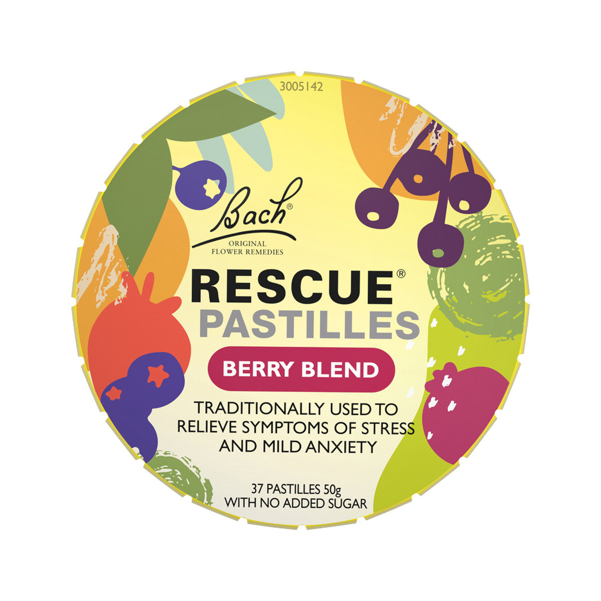 Bach Flower Remedies Rescue Pastilles Berry Blend 50g - Cutprice Online