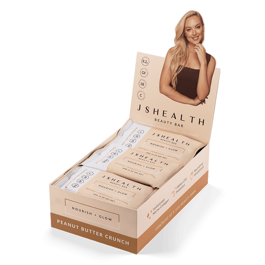 JSHEALTH Peanut Butter Crunch Beauty Bar 45g 12PK - Cutprice Online