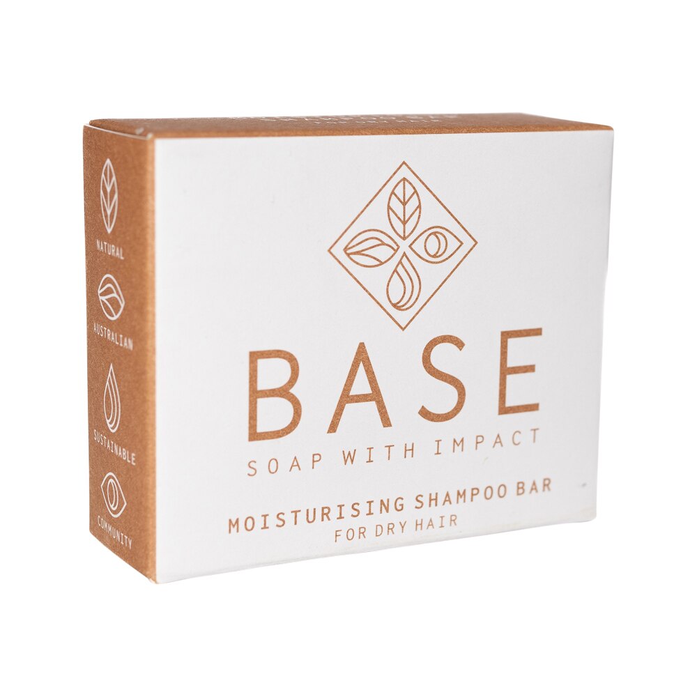 Base (Soap With Impact) Bar Moisturising Shampoo (For Dry Hair) (Boxed) 120g - Cutprice Online
