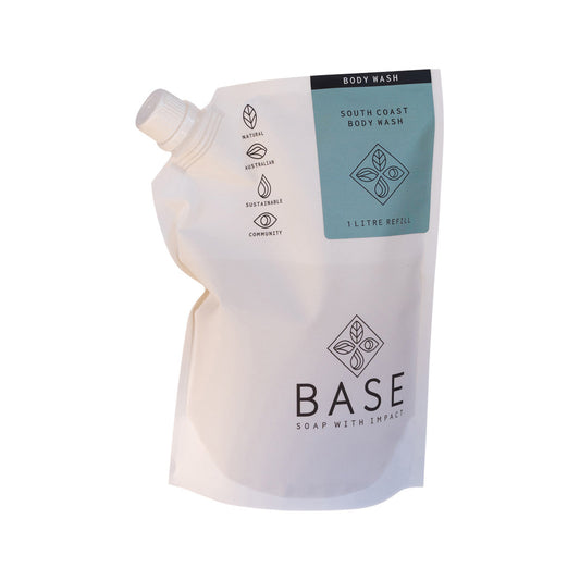 Base (Soap With Impact) Body Wash South Coast Refill 1 Litre - Cutprice Online