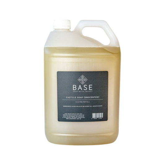 Base (Soap With Impact) Hand Wash Castile Soap (Unscented) Refill 5L - Cutprice Online