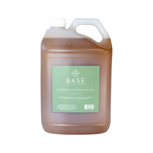 Base (Soap With Impact) Hand Wash Cedarwood & Rosemary Refill 5L - Cutprice Online