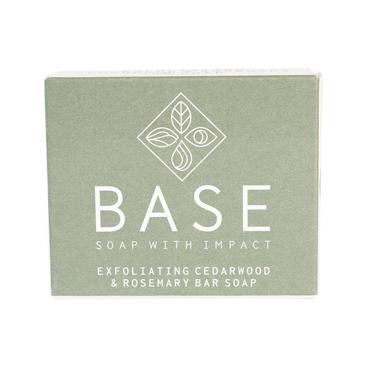 Base (Soap With Impact) Soap Bar Exfoliating Cedarwood & Rosemary (Boxed) 120g - Cutprice Online