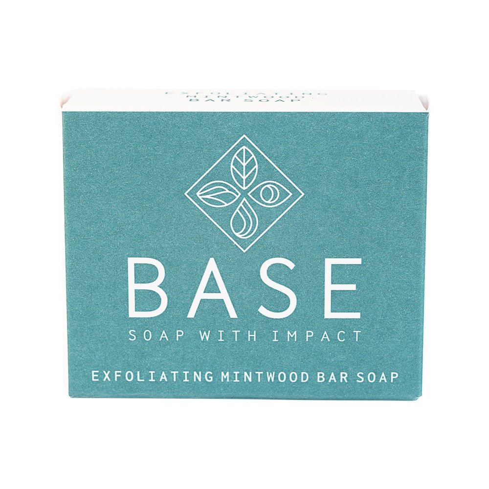 Base (Soap With Impact) Soap Bar Exfoliating Mintwood (Boxed) 120g - Cutprice Online