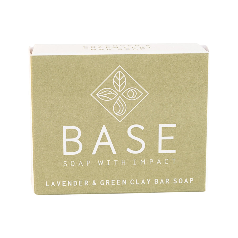 Base (Soap With Impact) Soap Bar Lavender & Green Clay (Boxed) 120g - Cutprice Online