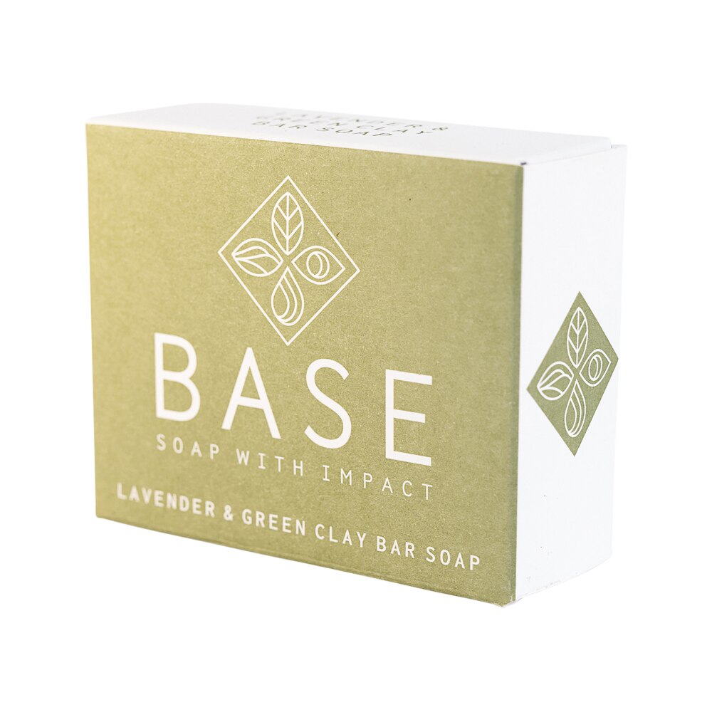 Base (Soap With Impact) Soap Bar Lavender & Green Clay (Boxed) 120g - Cutprice Online