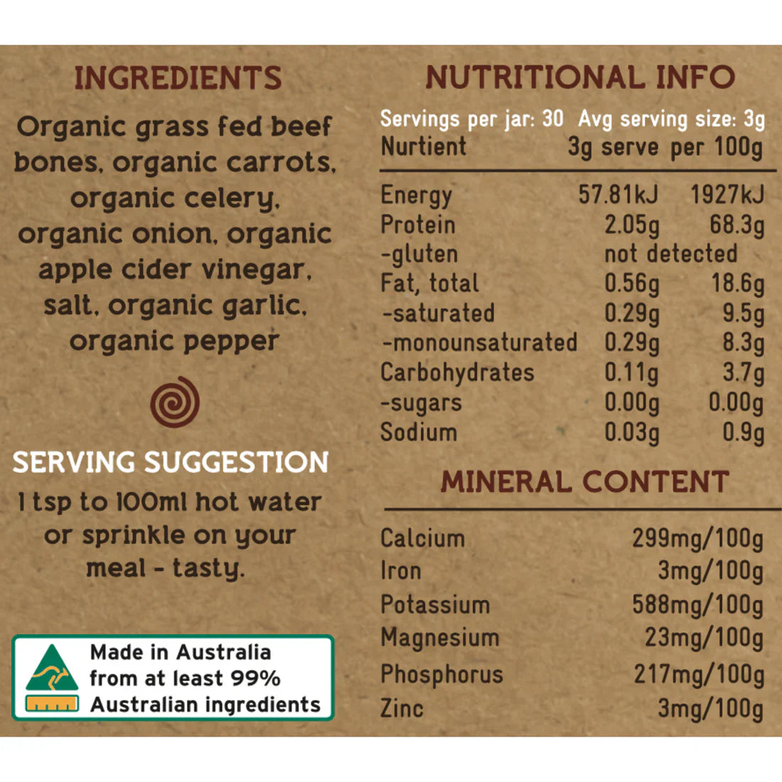 Broth Of Life Organic Dehydrated Beef Broth Jar 90GM - Cutprice Online