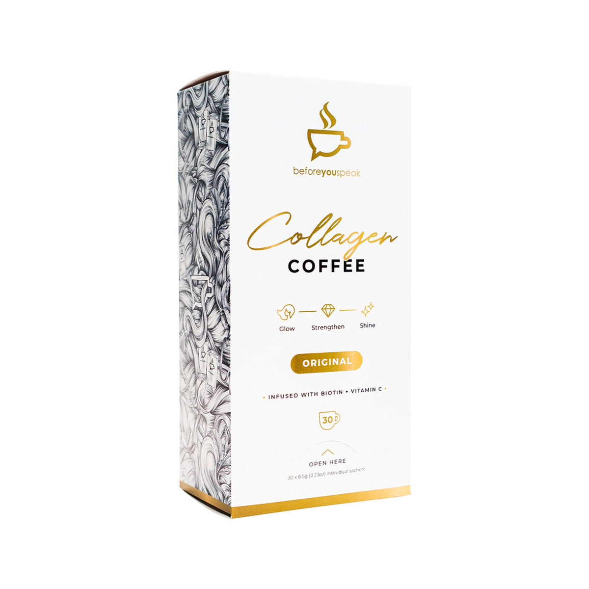 Before You Speak Collagen Coffee Original 6.5g X 30 Pack - Cutprice Online