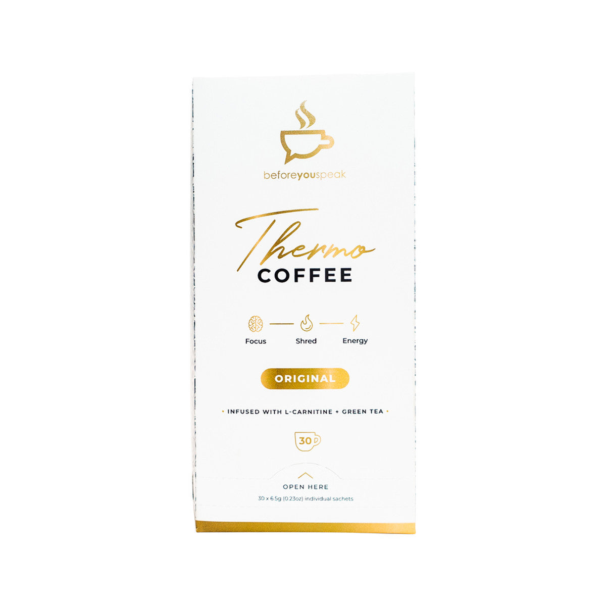 Before You Speak Thermo Coffee Original 6.5g X 30 Pack - Cutprice Online