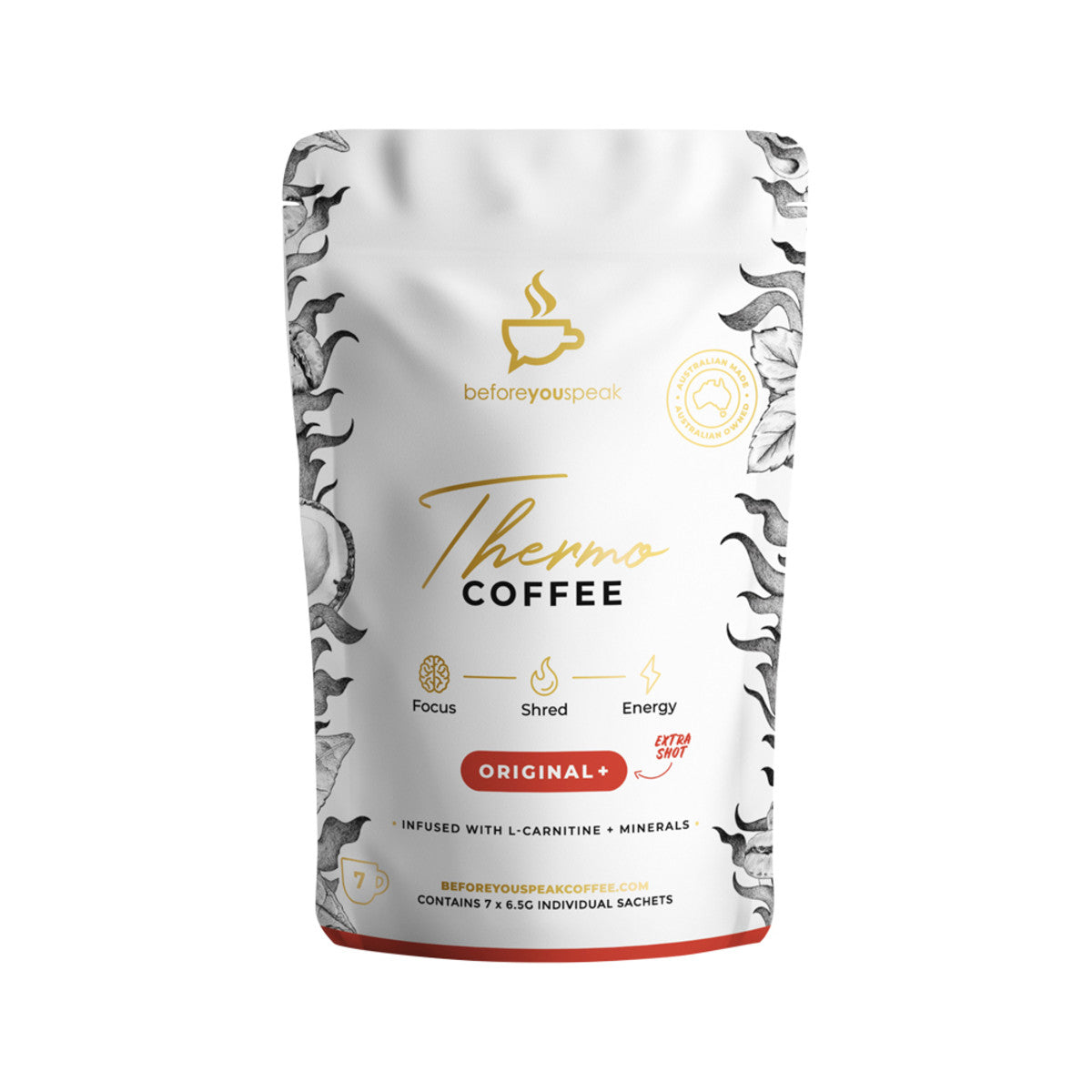 Before You Speak Thermo Coffee Original + Extra Shot 6.5g x 7 Pack - Cutprice Online