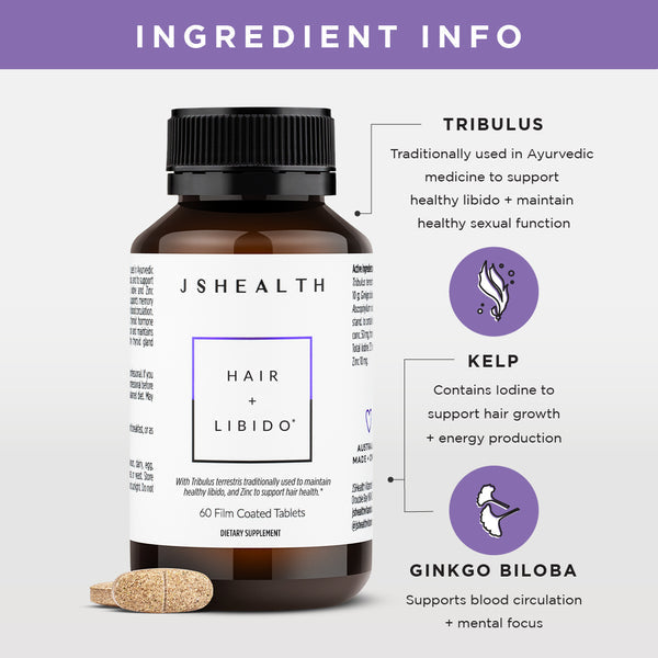 JSHEALTH Hair + Libido Formula 60 Tablets - Cutprice Online