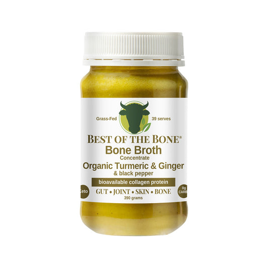 Best of the Bone Bone Broth Beef Concentrate Organic Turmeric & Ginger & Black Pepper 390g - Cutprice Online