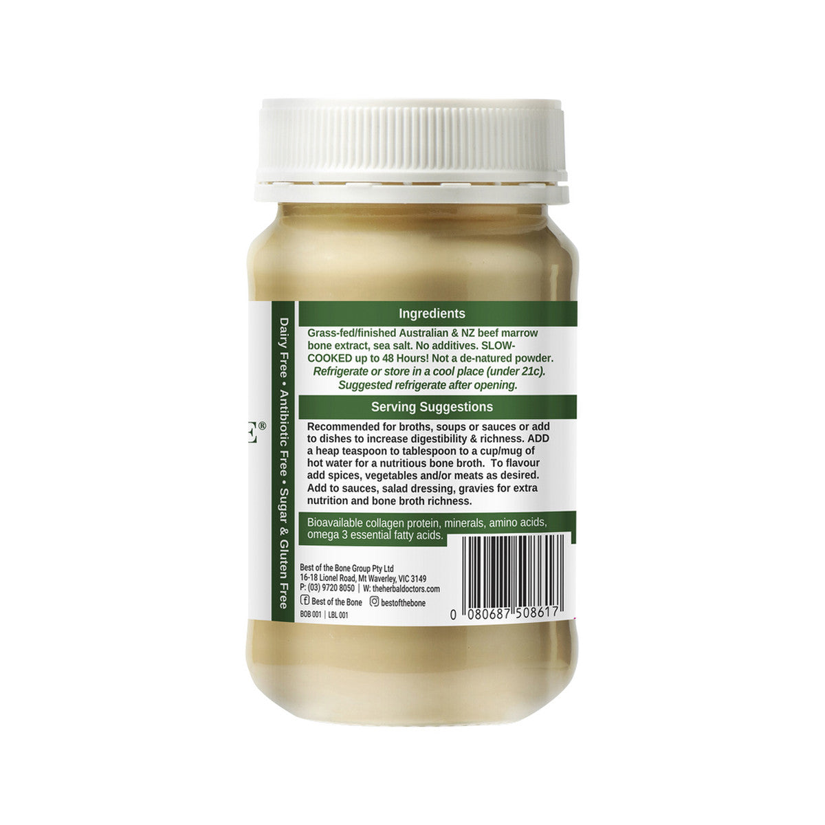 Best of the Bone Bone Broth Beef Real Broth Concentrate Original 390g - Cutprice Online