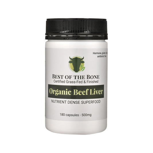 Best of the Bone Organic Beef Liver Nutrient Dense Superfood 180c - Cutprice Online