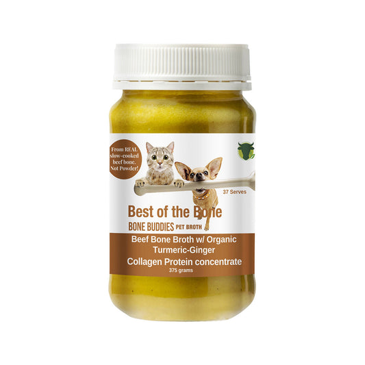 Best of the Bone Bone Buddies Pet Bone Broth Beef Concentrate With Organic Turmeric-ginger 375g - Cutprice Online