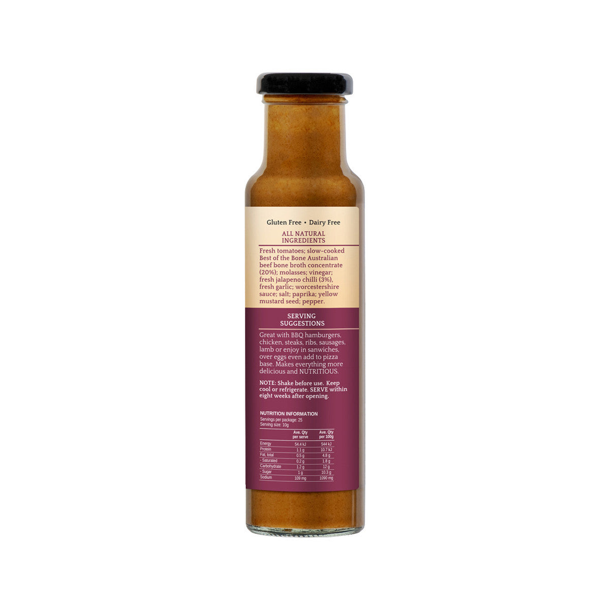 Best of the Bone "Bone-B-Q" BBQ Sauce Medium Spice 250ml - Cutprice Online
