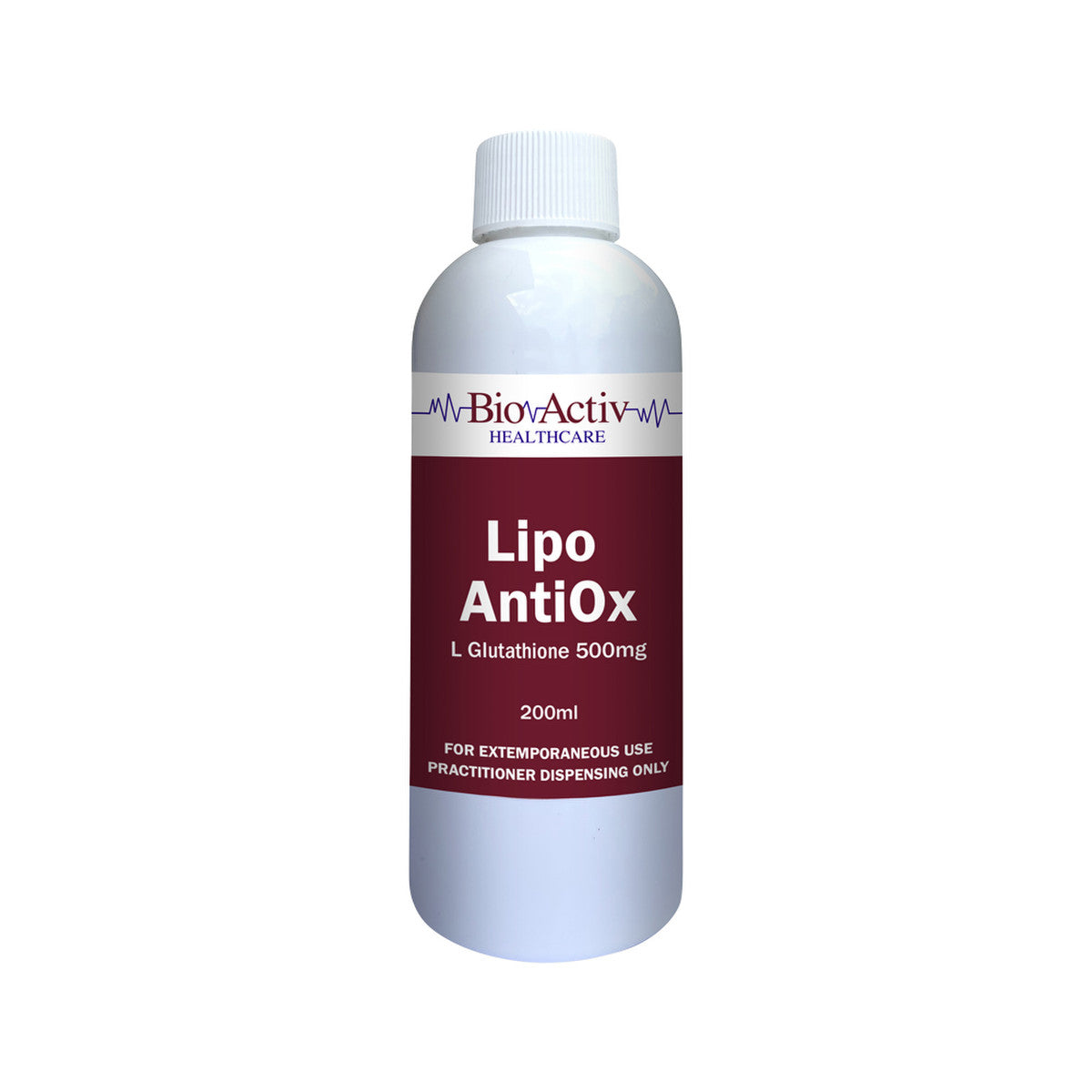 BioActiv Healthcare Lipo AntiOx (L Glutathione 500mg) 200ml - Cutprice Online