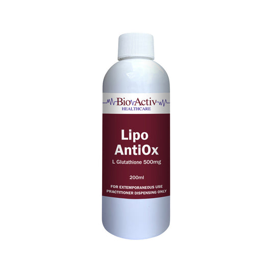 BioActiv Healthcare Lipo AntiOx (L Glutathione 500mg) 200ml - Cutprice Online