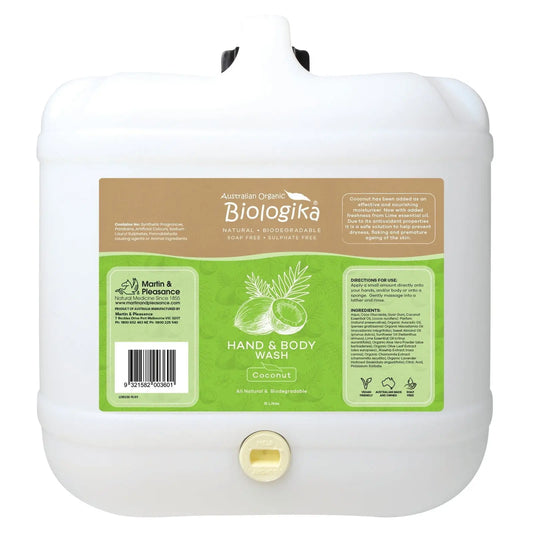 Biologika Hand & Body Wash (Bulk) Everyday - Coconut 15 Litres BIOLOGIKA
