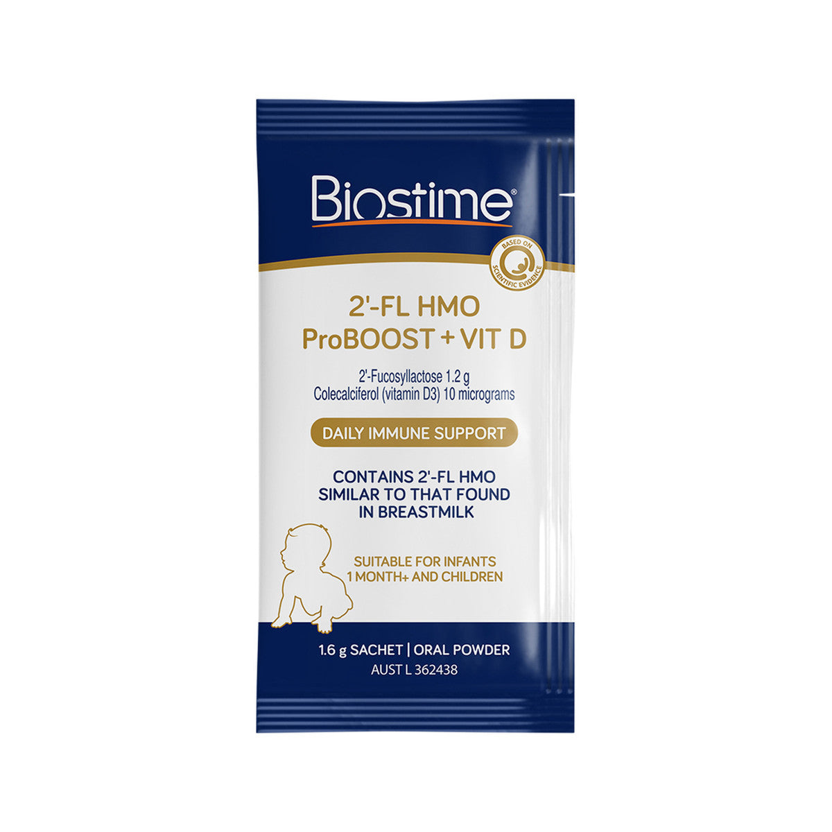 Biostime 2'-FL HMO ProBOOST + Vit D Oral Powder Sachets 1.6g x 28 Pack - Cutprice Online