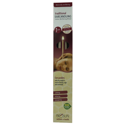 Biosun Ear Candles Traditional Wellbeing Ritual 1 Pair - Cutprice Online