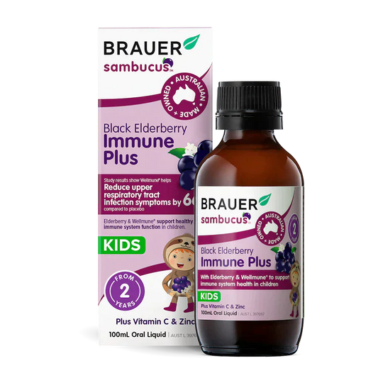 Brauer Sambucus Kids Black Elderberry Immune Plus 100ml BRAUER