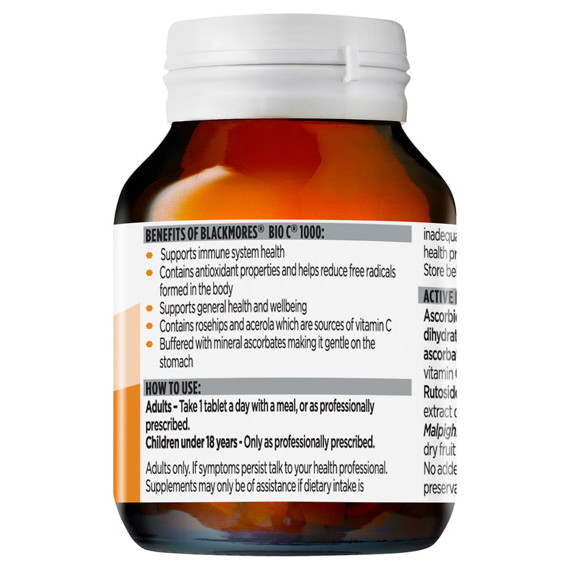 Blackmores Bio C 1000mg 31 Tablets - Cutprice Online