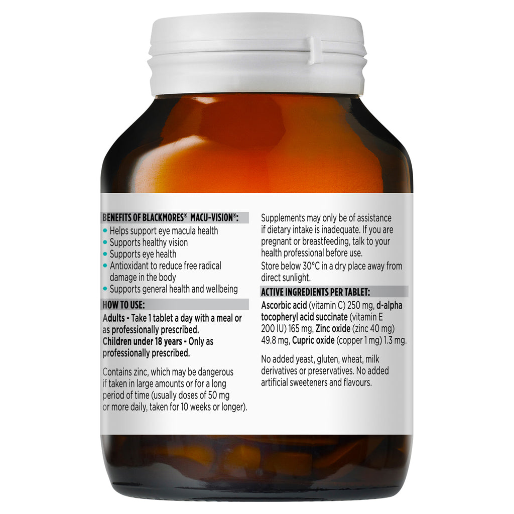 Blackmores Macu-vision 90 Tablets - Cutprice Online