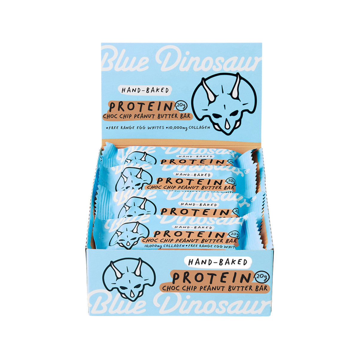 Blue Dinosaur Protein Bar Choc Chip P.butter 60g (Pack of 12) - Cutprice Online