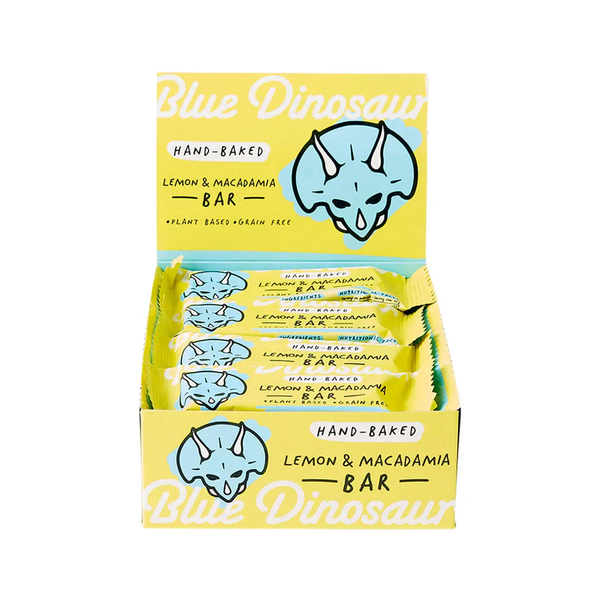 Blue Dinosaur Hand-baked Bar Lemon Macadamia 45g 12 Pack BLUE DINOSAUR