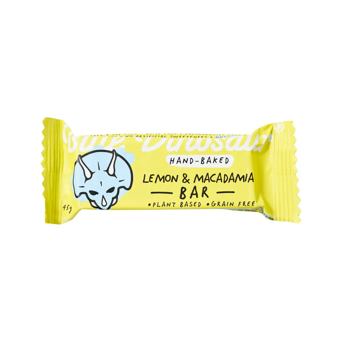 Blue Dinosaur Hand-baked Bar Lemon Macadamia 45g 12 Pack BLUE DINOSAUR